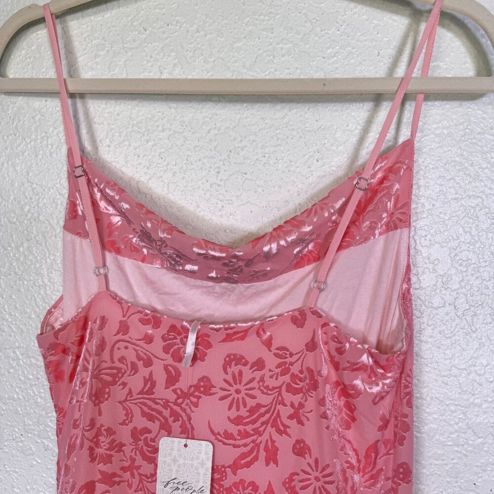 Free People Antoinette Mini Dress Womens Small Velvet Floral Flowy Skater Y2K - Picture 8 of 14